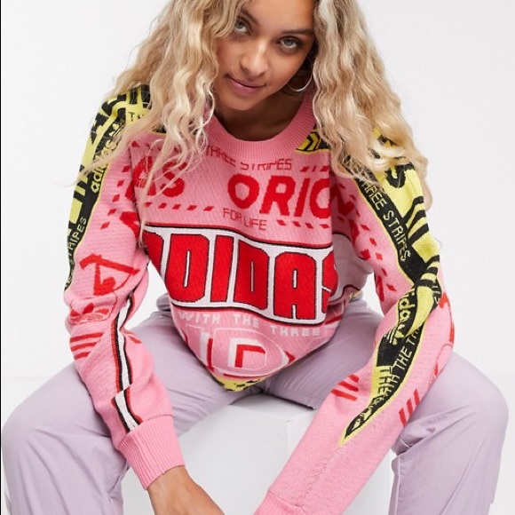 Adidas Scarf Cropped Sweater - Picture 3 of 3